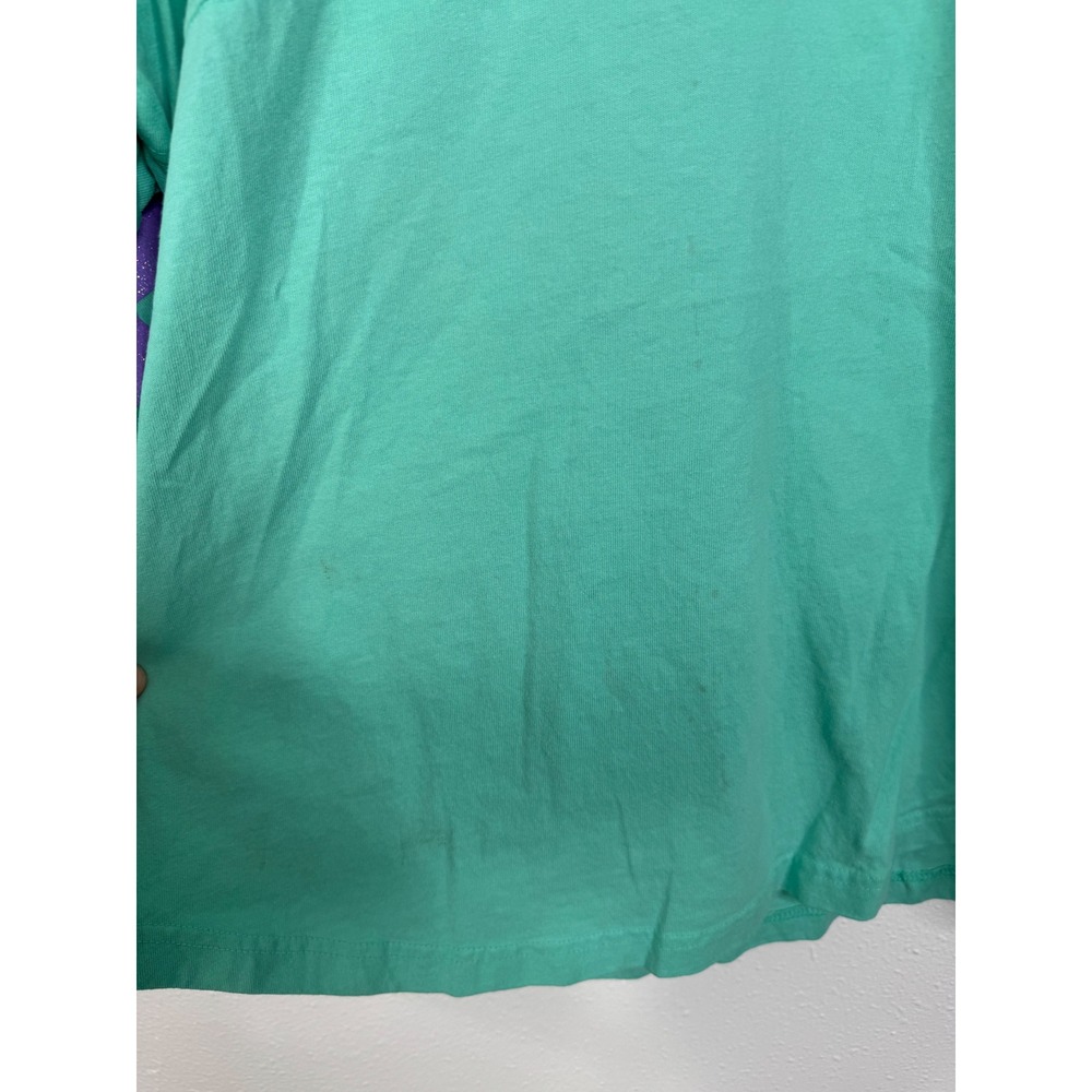 Disney Parks Spirit Jersey Walt Disney World Seafoam Green Purple Glitter Mens M - Picture 7 of 7